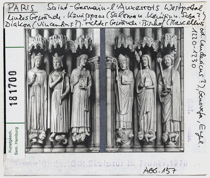 Vorschaubild Paris: Saint-Germain-l'Auxerrois, Westportal, linkes und rechtes Gewände 